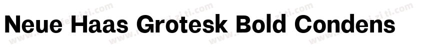 Neue Haas Grotesk Bold Condensed字体转换